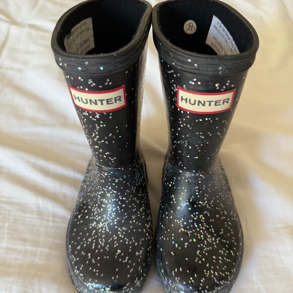 Hunter Girls Sparkle Rain Boots, Size UK 6 (US 7), New - Picture 1 of 3
